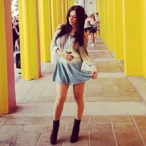 Chic Gradient Off-Shoulder Dress